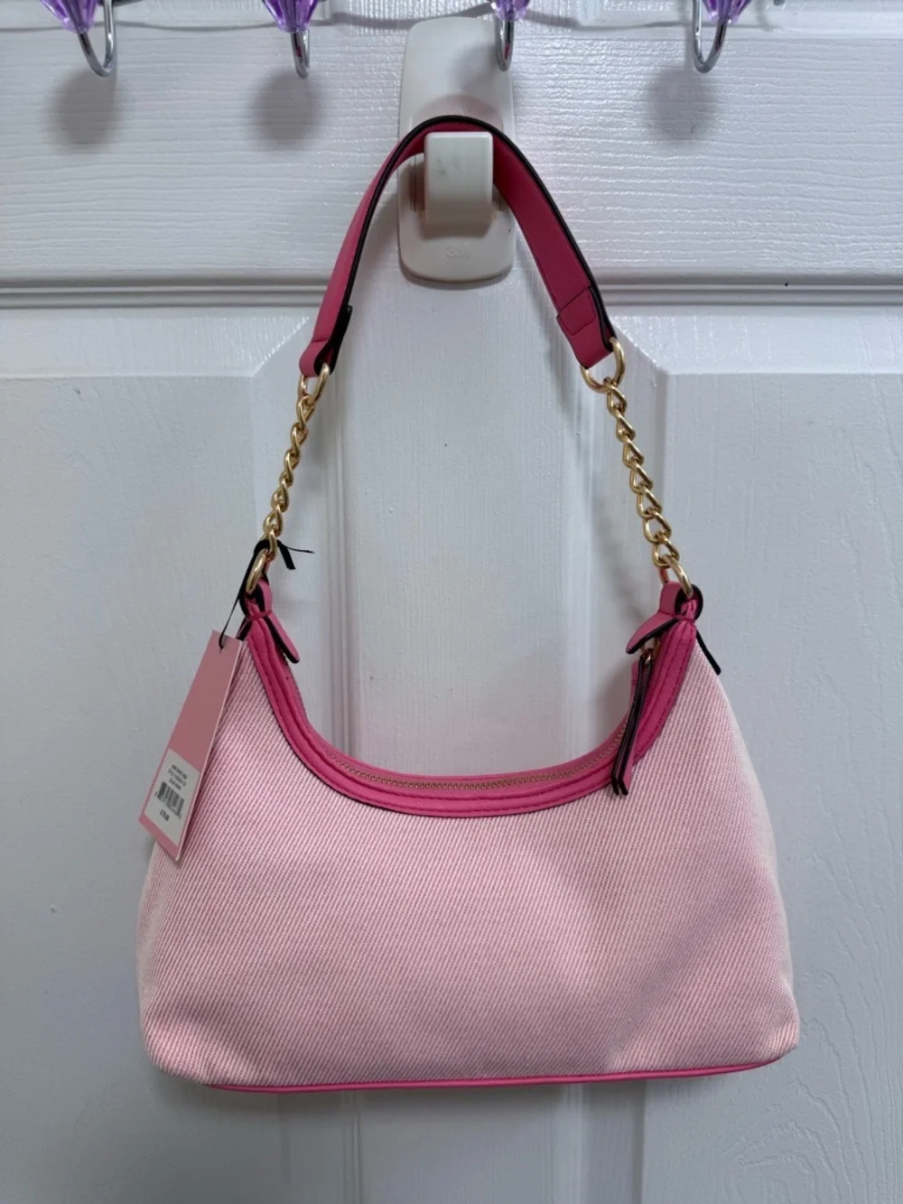 NWT Juicy Couture Berry Sweet Hobo in Pink, Strawberry 🍓 Charm